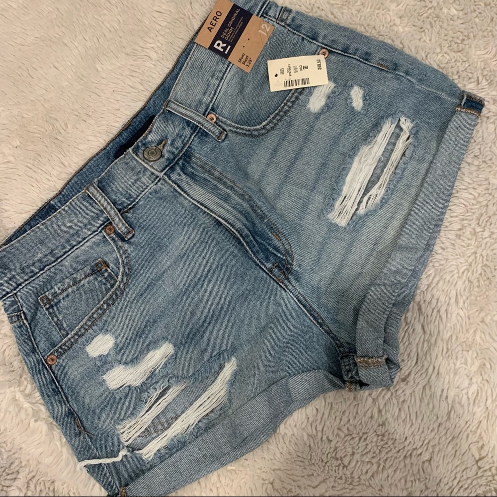 Aeropostale High Rise Mom Shorts 💙 NWT